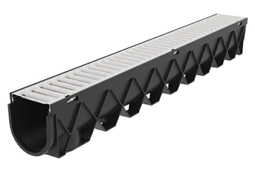 Show details for STORM DRAIN 40-IN CHANNEL W/ STAINLESS STEEL GRATE Picture of STORM DRAIN 40-IN CHANNEL W/ STAINLESS STEEL GRATE