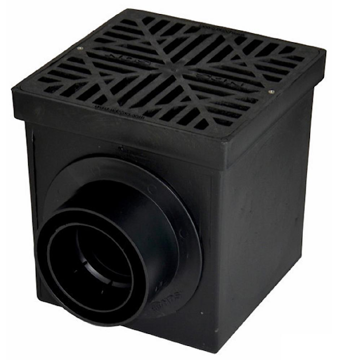 Picture of DRAINLINE 150 CATCH BASIN WITH GALVANIZED STEEL MESH GRATE 1/2 METER