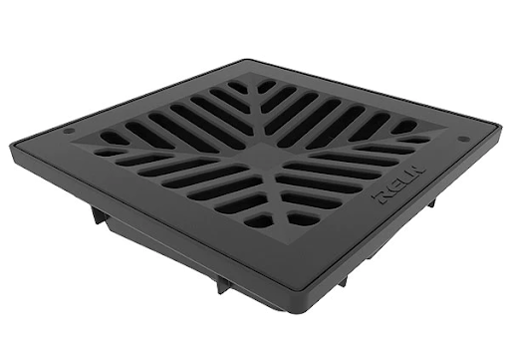 Picture of 9 X 9 IN BLACK CONCAVE GRATE - DISCONTINUED