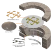 Picture of WARMING TRENDS PAVER KIT 30" CIRCULAR 180K BTU (65K MATCH LIT) NATURAL GAS -WT/PKC180C30NG